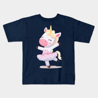 Unicorn Ballerina Kids T-Shirt